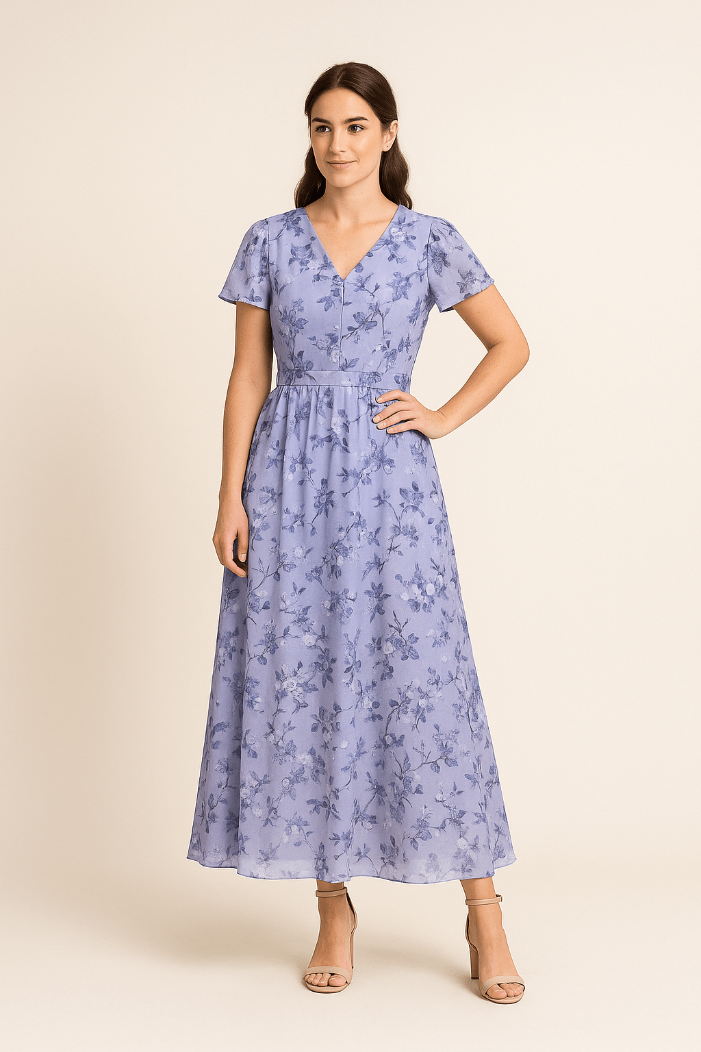 Ashford | Ashford London Womens Elegant Midi Dress - Ashford London Clothing