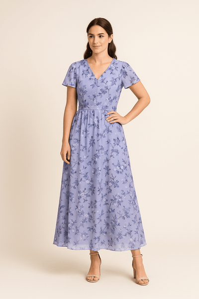 Ashford | Ashford London Womens Elegant Midi Dress - Ashford London Clothing