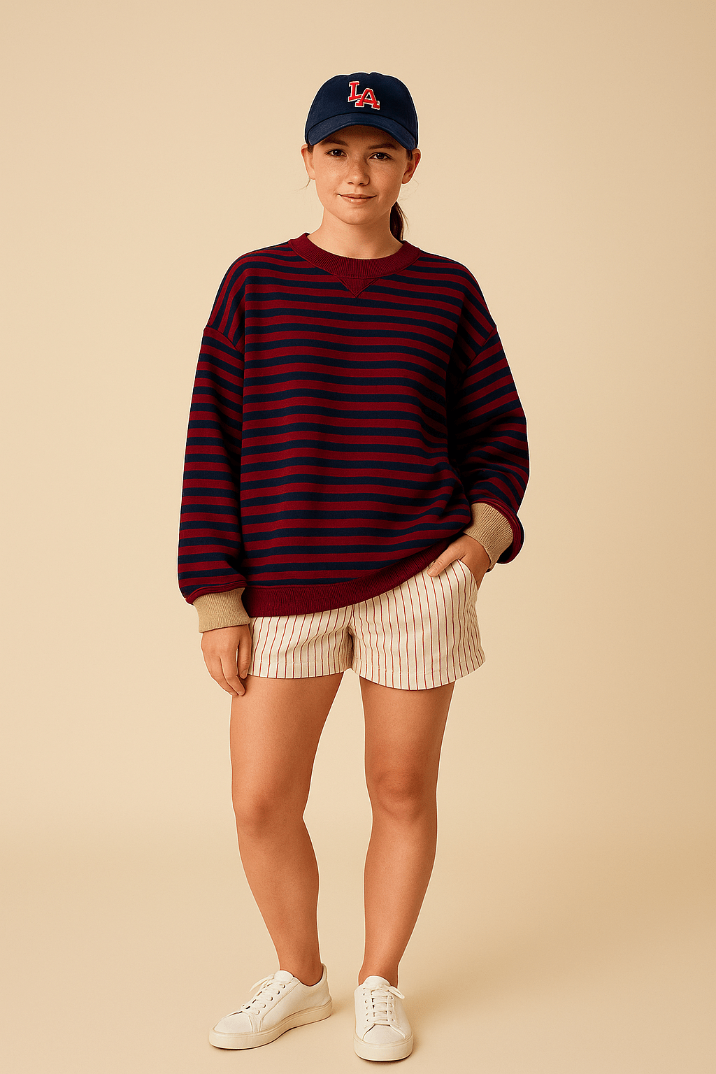 Ashford | Barb Striped "Cotton Style" Sweater - Ashford London Clothing