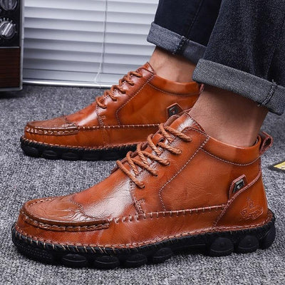Ashford | Benedict – Men’s Leather Lace - Up Ankle Boots with Rugged Sole - Ashford London Clothing