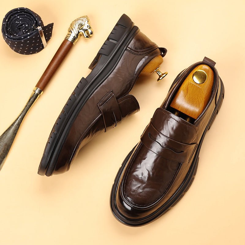 Ashford | Blair – Men's Slip - On Leather Loafers with Modern Fit - Ashford London Clothing