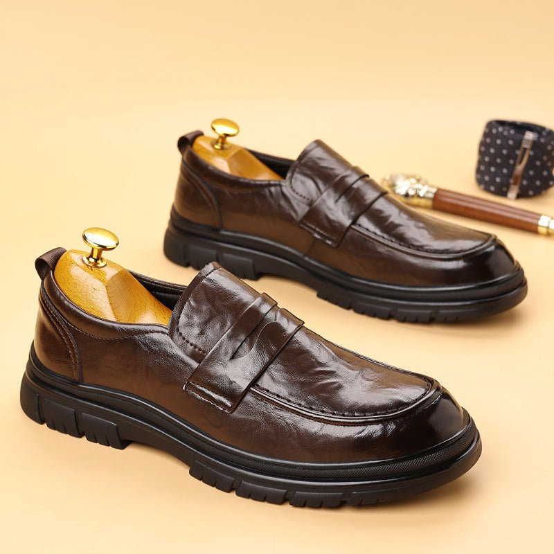 Ashford | Blair – Men's Slip - On Leather Loafers with Modern Fit - Ashford London Clothing