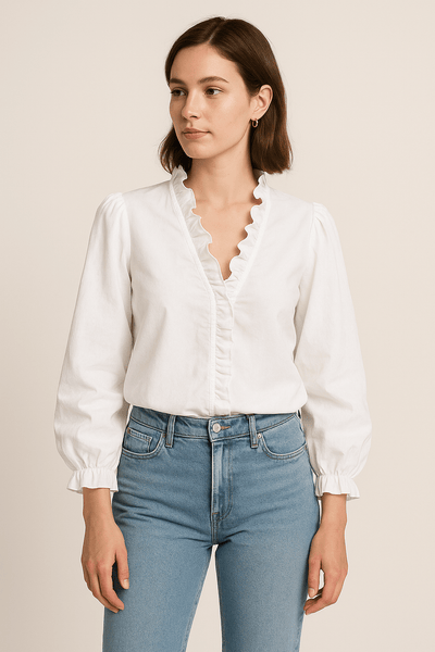 Ashford | Blouse – Ashford Timeless Chic Blouse With Soft Drape - Ashford London Clothing
