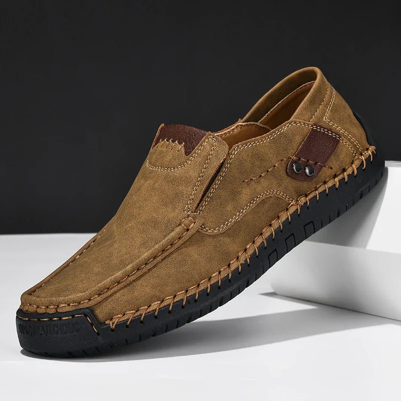 Ashford | Brodie – Men's Slip - On Leather Loafers with Modern Fit - Ashford London Clothing