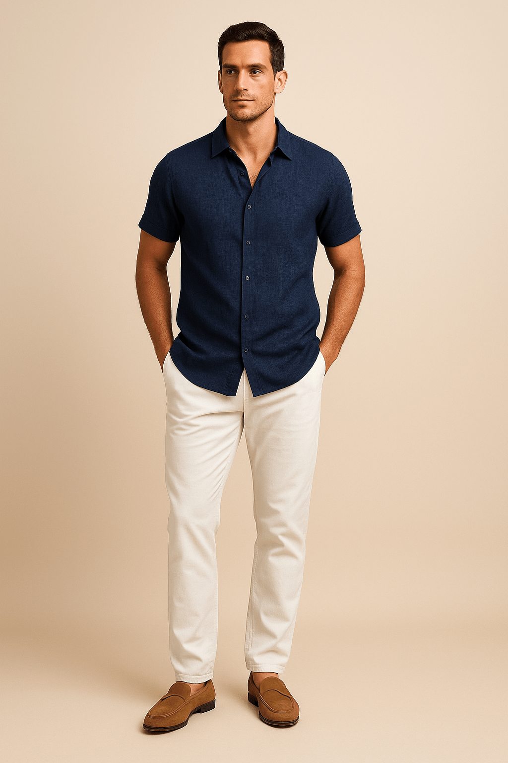 Ashford | Button - Down Shirt – Casual Short Sleeve Style for Men - Ashford London Clothing