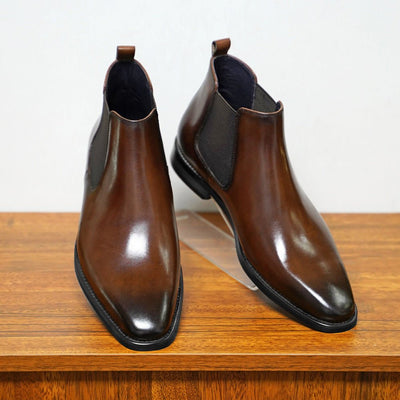 Ashford | Callan – Men’s Slim Fit Chelsea Boots in PU Leather - Ashford London Clothing