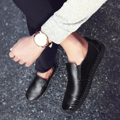 Ashford | Callum – Men's Slip - On Leather Loafers with Modern Fit - Ashford London Clothing
