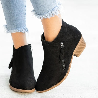 Ashford | Camille – Women’s Leather Ankle Boots with Block Heel & Sleek Fit - Ashford London Clothing