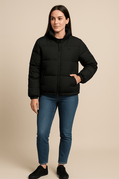 Ashford | Caroline – Women’s Relaxed Fit Quilted Jacket with High Collar & Zip Front - Ashford London Clothing