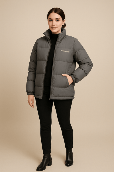 Ashford | Caroline – Women’s Relaxed Fit Quilted Jacket with High Collar & Zip Front - Ashford London Clothing