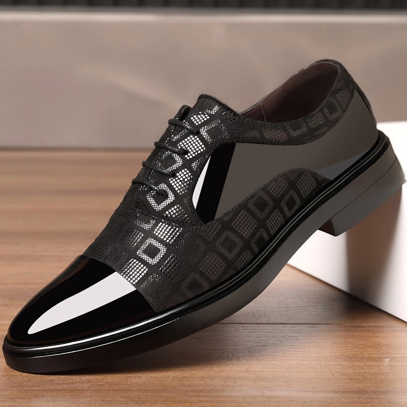 Ashford | Carter Men’s Oxford Shoes - Patent Leather - Closed Lace - Elegant Formal Wear - Ashford London Clothing