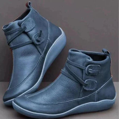 Ashford | Carys – Women’s Orthopaedic Mid - Top Boots with Buckle Strap Design - Ashford London Clothing