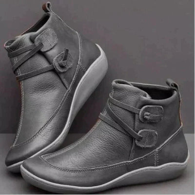 Ashford | Carys – Women’s Orthopaedic Mid - Top Boots with Buckle Strap Design - Ashford London Clothing