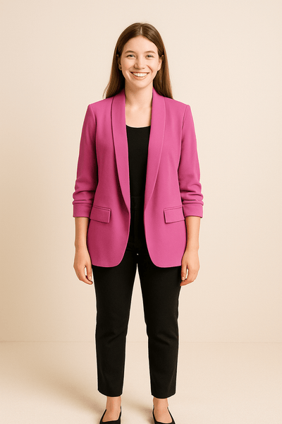 Ashford | Celeste Women’s Blazer – Lightweight – Rolled Sleeves – Candy Colours - Ashford London Clothing
