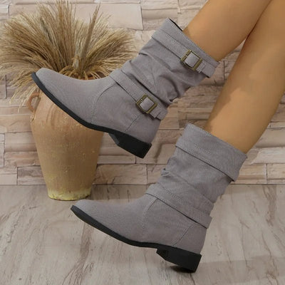 Ashford | Celina – Women’s Midi Ankle Boots with Round Toe & Medium Heel - Ashford London Clothing