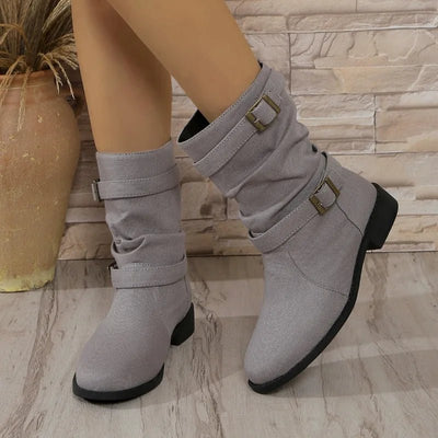 Ashford | Celina – Women’s Midi Ankle Boots with Round Toe & Medium Heel - Ashford London Clothing