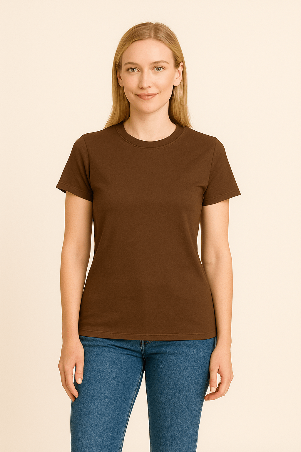 Ashford | Claire Women's T-Shirt 100% Cotton Short Sleeve Slim Fit Top - Ashford London Clothing