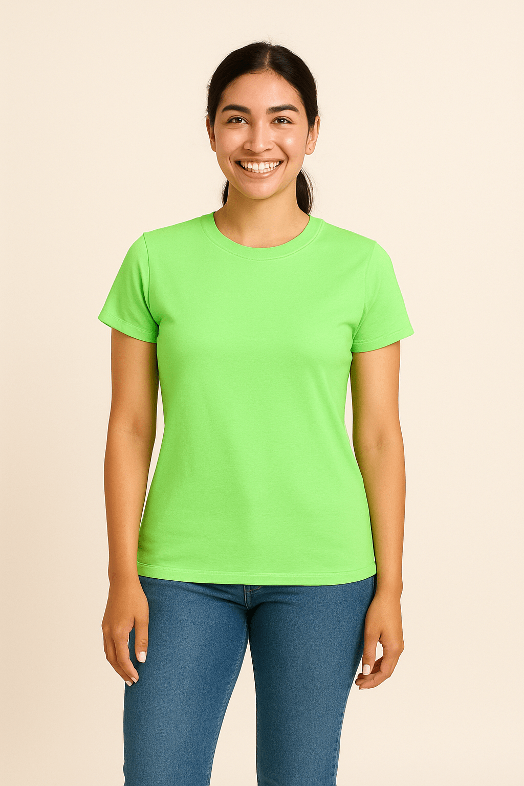Ashford | Claire Women's T-Shirt 100% Cotton Short Sleeve Slim Fit Top - Ashford London Clothing