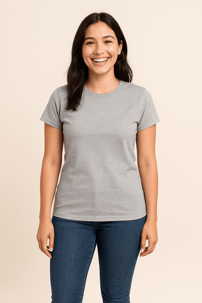 Ashford | Claire Women's T-Shirt 100% Cotton Short Sleeve Slim Fit Top - Ashford London Clothing