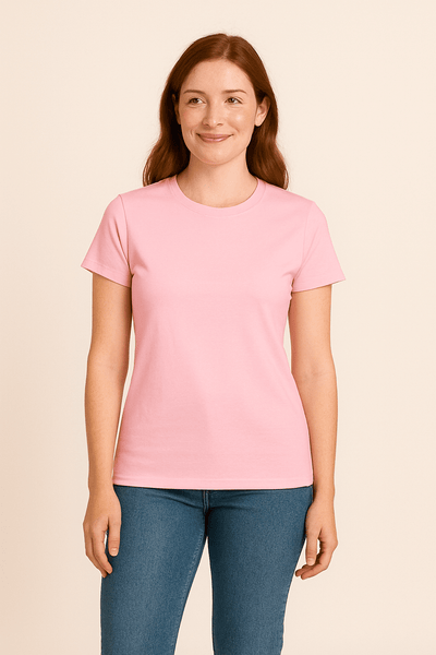 Ashford | Claire Women's T-Shirt 100% Cotton Short Sleeve Slim Fit Top - Ashford London Clothing