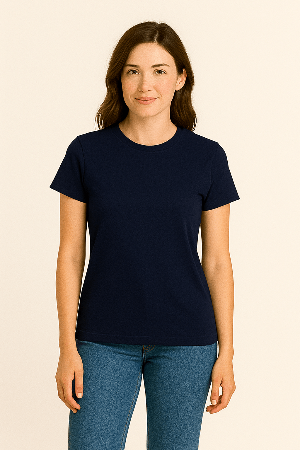 Ashford | Claire Women's T-Shirt 100% Cotton Short Sleeve Slim Fit Top - Ashford London Clothing