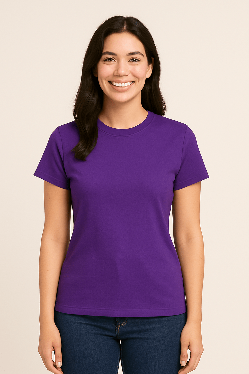 Ashford | Claire Women's T-Shirt 100% Cotton Short Sleeve Slim Fit Top - Ashford London Clothing