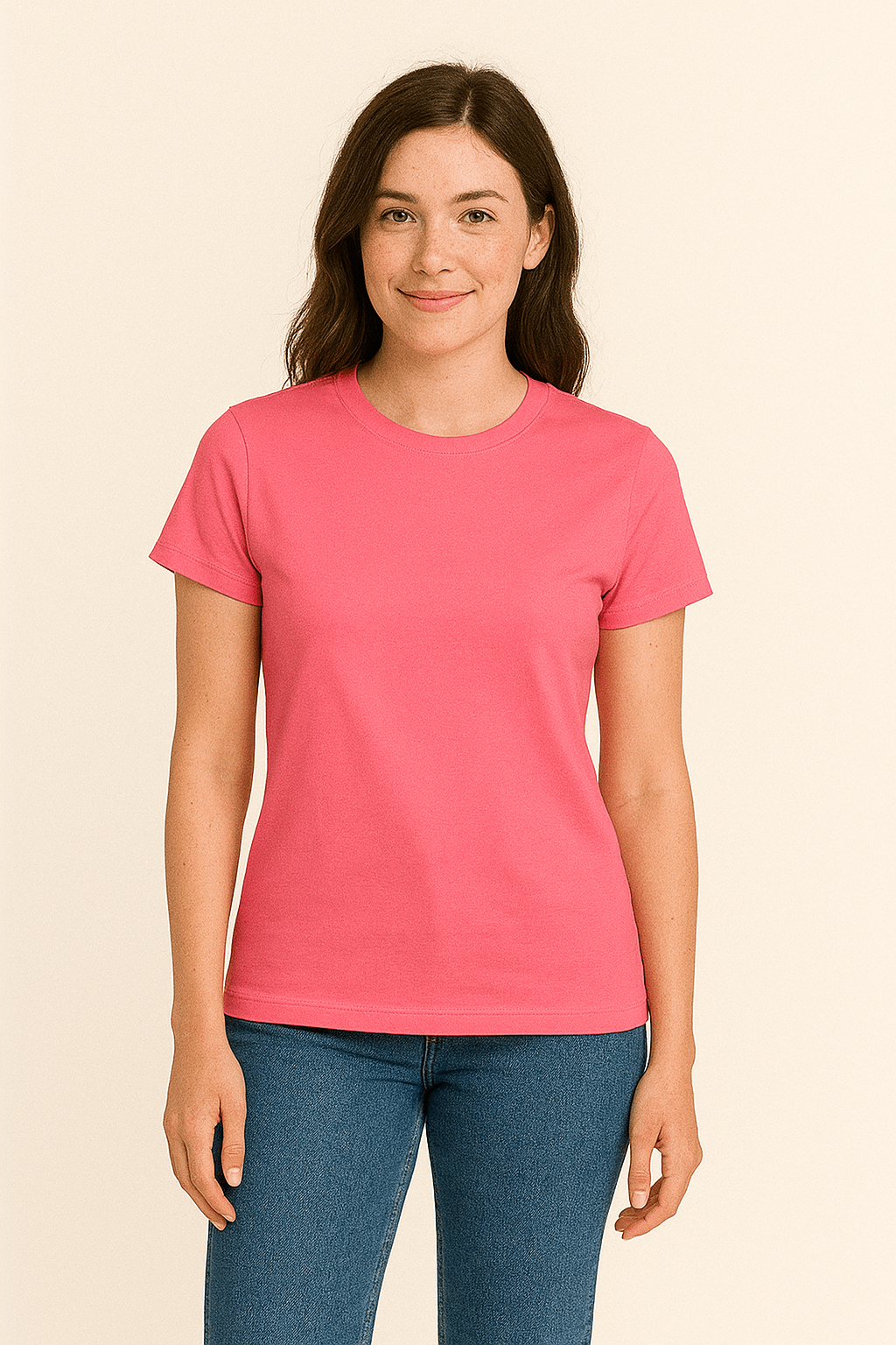 Ashford | Claire Women's T-Shirt 100% Cotton Short Sleeve Slim Fit Top - Ashford London Clothing