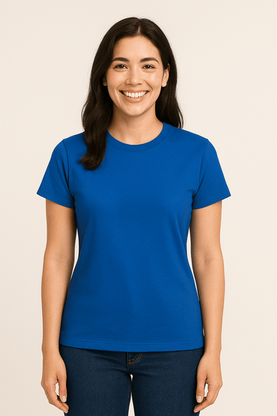 Ashford | Claire Women's T-Shirt 100% Cotton Short Sleeve Slim Fit Top - Ashford London Clothing