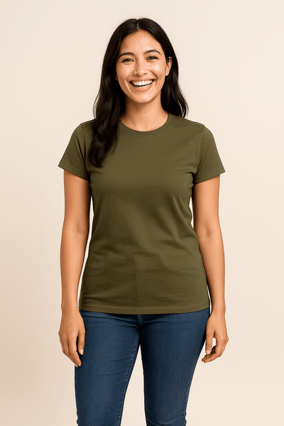 Ashford | Claire Women's T-Shirt 100% Cotton Short Sleeve Slim Fit Top - Ashford London Clothing