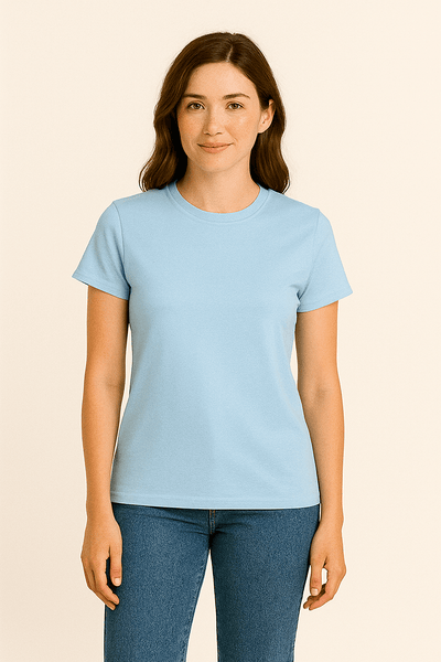 Ashford | Claire Women's T-Shirt 100% Cotton Short Sleeve Slim Fit Top - Ashford London Clothing