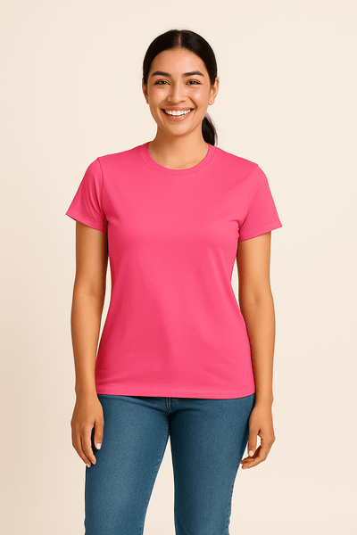Ashford | Claire Women's T-Shirt 100% Cotton Short Sleeve Slim Fit Top - Ashford London Clothing