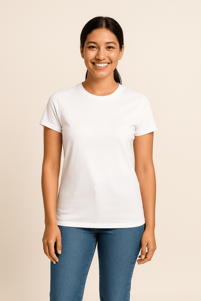 Ashford | Claire Women's T-Shirt 100% Cotton Short Sleeve Slim Fit Top - Ashford London Clothing