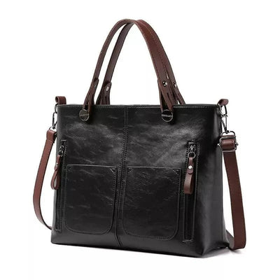 Ashford | Colette – Women’s Shoulder Bag – Faux Leather – Dual Handle – Detachable Strap – Multi Pocket - Ashford London Clothing