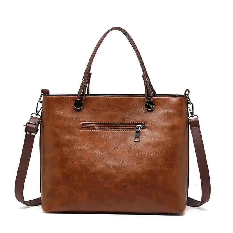 Ashford | Colette – Women’s Shoulder Bag – Faux Leather – Dual Handle – Detachable Strap – Multi Pocket - Ashford London Clothing