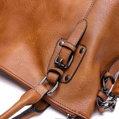Ashford | Colette – Women’s Structured Synthetic Leather Handbag – Two - Way Carry - Ashford London Clothing