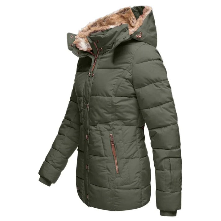 Ashford | Colleen – Women’s Down Puffer Jacket with Faux Fur Hood - Ashford London Clothing