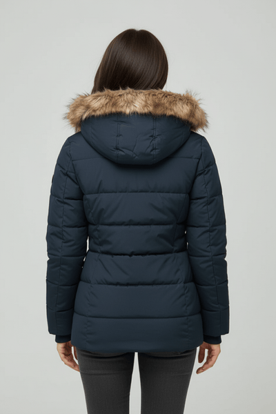 Ashford | Colleen – Women’s Down Puffer Jacket with Faux Fur Hood - Ashford London Clothing