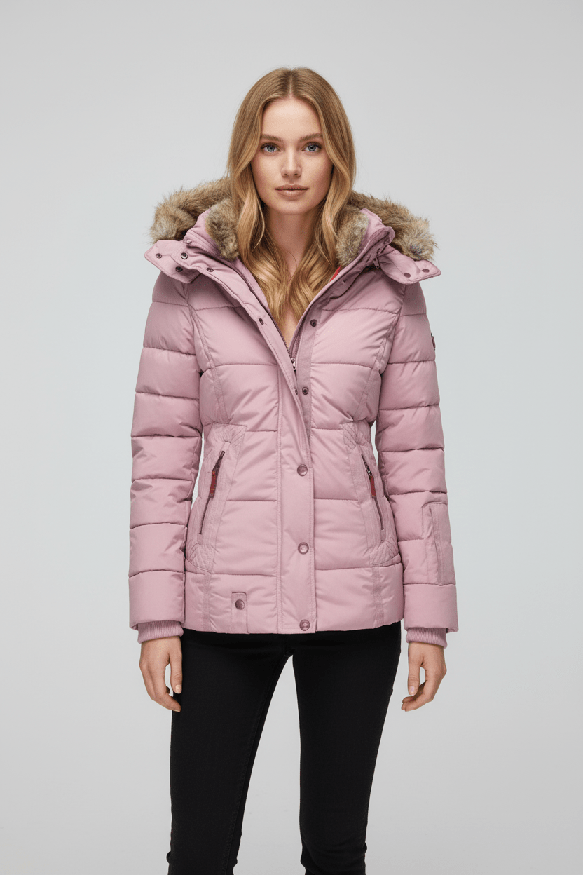 Ashford | Colleen – Women’s Down Puffer Jacket with Faux Fur Hood - Ashford London Clothing