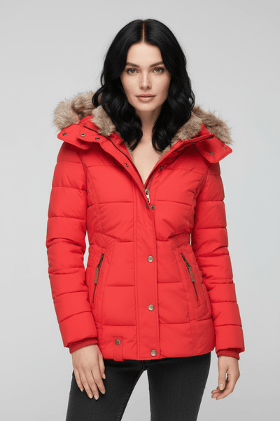 Ashford | Colleen – Women’s Down Puffer Jacket with Faux Fur Hood - Ashford London Clothing