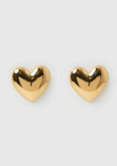 Ashford | Diana – Heart - Shaped Earrings with Durable PVD Coating - Ashford London Clothing