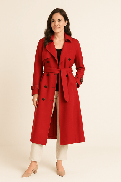 Ashford | Double Button Trench Coat - Ashford London Clothing