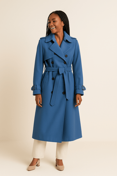 Ashford | Double Button Trench Coat - Ashford London Clothing