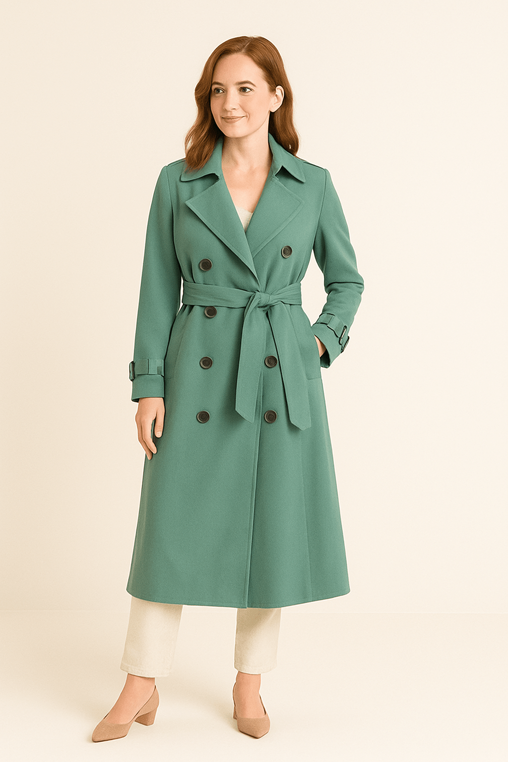 Ashford | Double Button Trench Coat - Ashford London Clothing