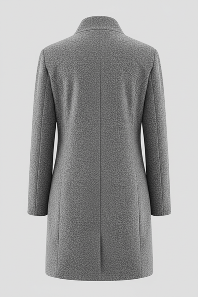Ashford | Elara – Women’s Wool Blend Coat with Stand Collar and Pockets - Ashford London Clothing
