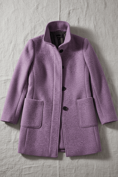 Ashford | Elara – Women’s Wool Blend Coat with Stand Collar and Pockets - Ashford London Clothing