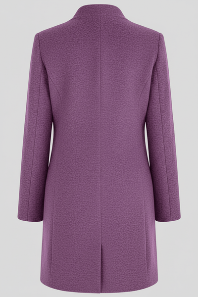 Ashford | Elara – Women’s Wool Blend Coat with Stand Collar and Pockets - Ashford London Clothing