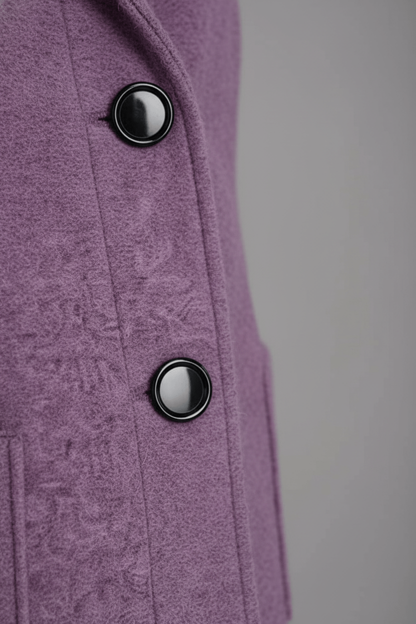 Ashford | Elara – Women’s Wool Blend Coat with Stand Collar and Pockets - Ashford London Clothing