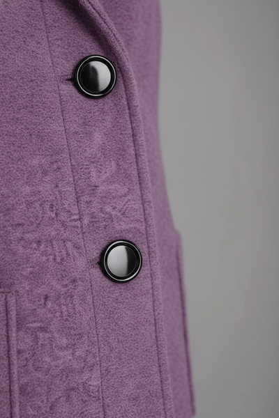 Ashford | Elara – Women’s Wool Blend Coat with Stand Collar and Pockets - Ashford London Clothing