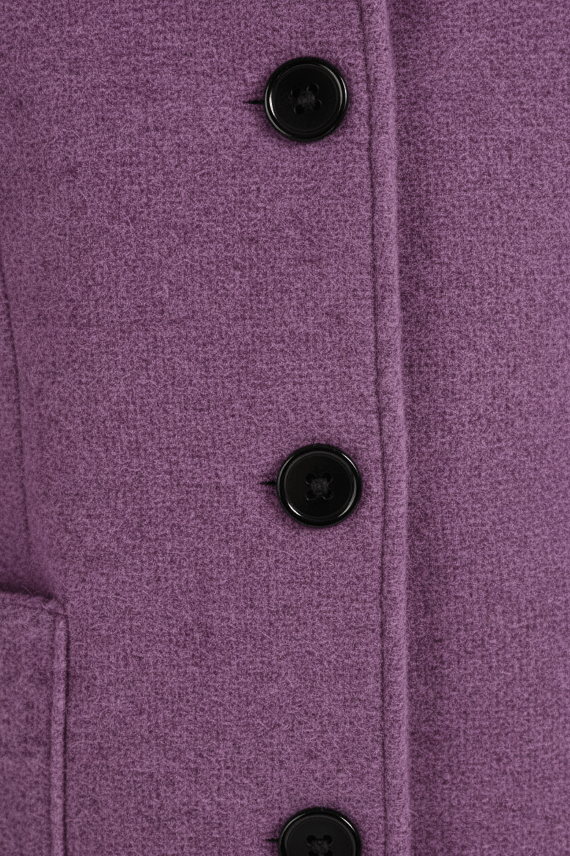Ashford | Elara – Women’s Wool Blend Coat with Stand Collar and Pockets - Ashford London Clothing