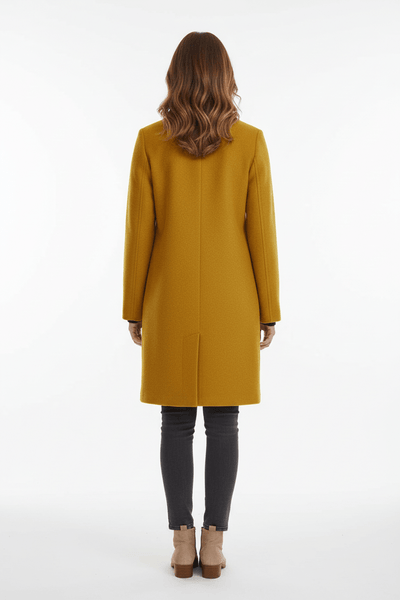 Ashford | Elara – Women’s Wool Blend Coat with Stand Collar and Pockets - Ashford London Clothing